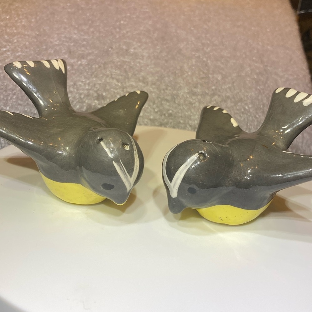 70’s Vintage Rare St Croix Ceramic Bird Salt and Pepper Shakers